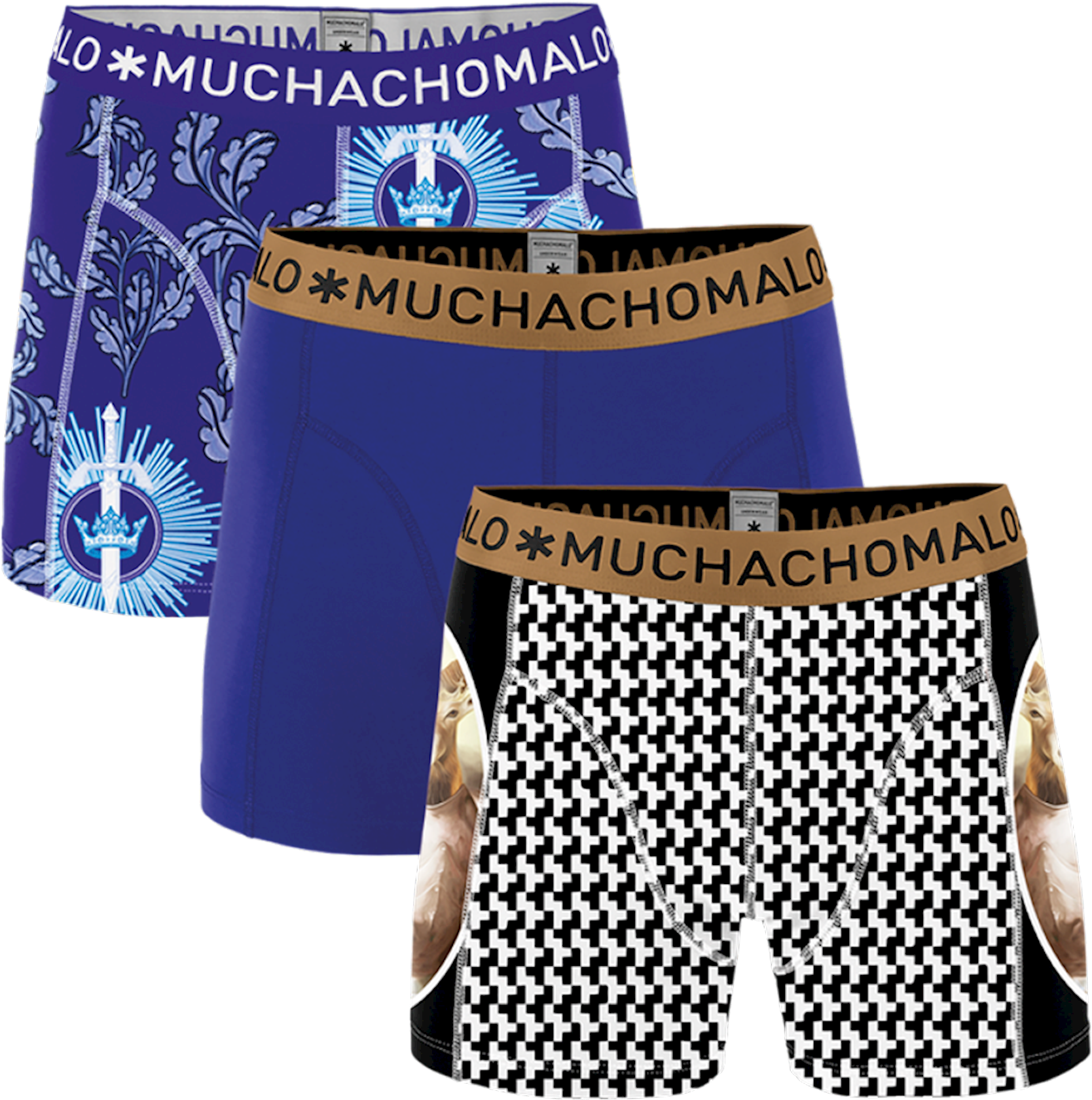 Men 3-pack Boxershort No Guts No Glory - Onderbroeken Muchachomalo Jongens (1920x1920), Png Download