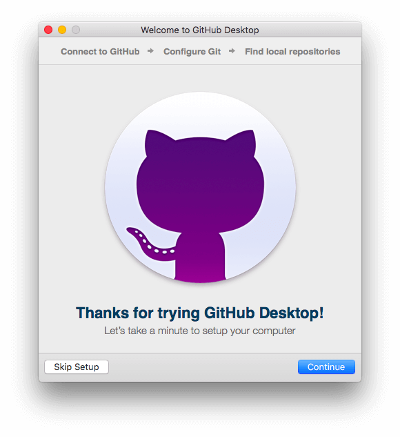 Github Desktop Setup Welcome (580x633), Png Download