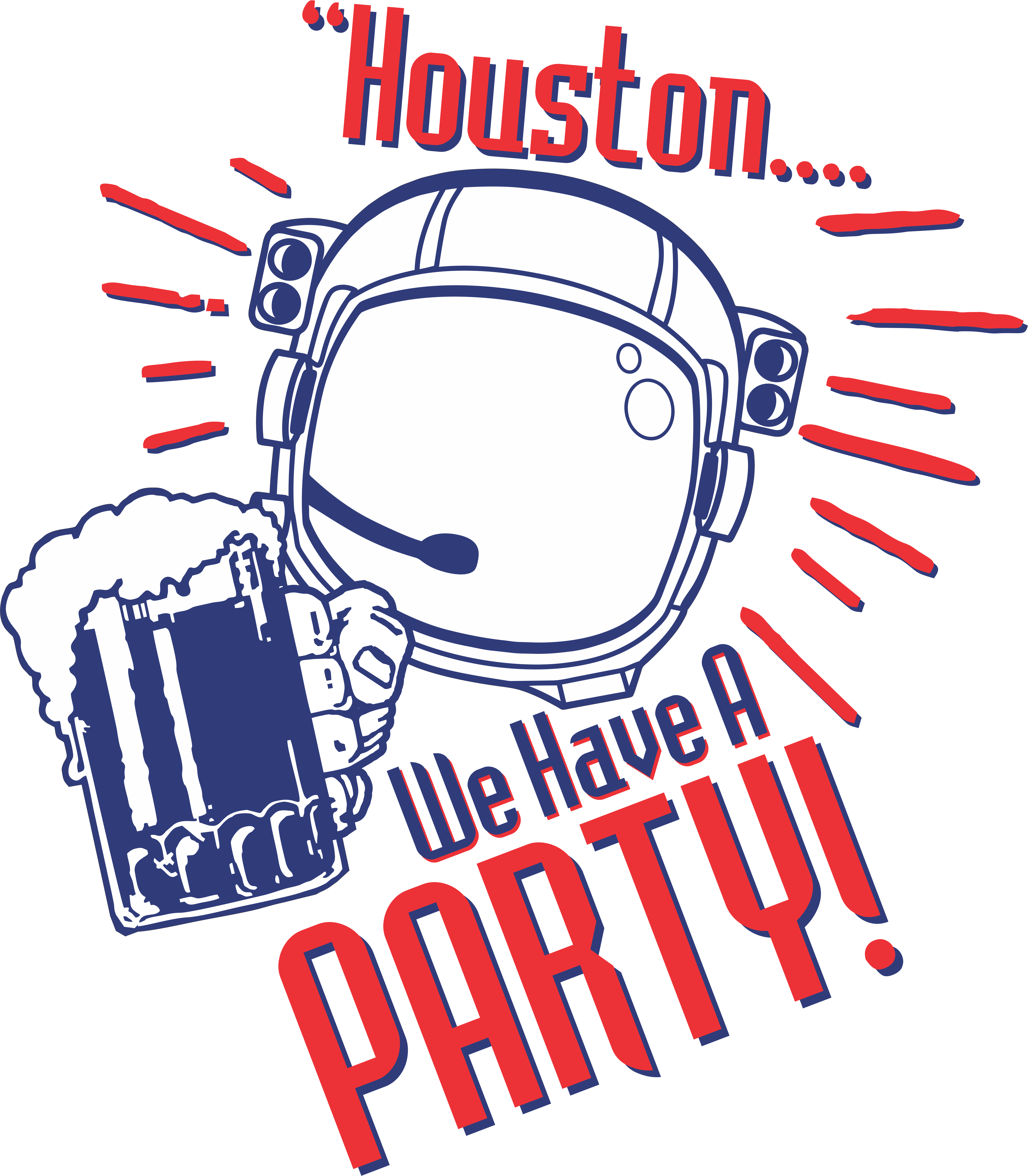 Houston Party Rental Red And Black Logo - Illustration (5026x5751), Png Download