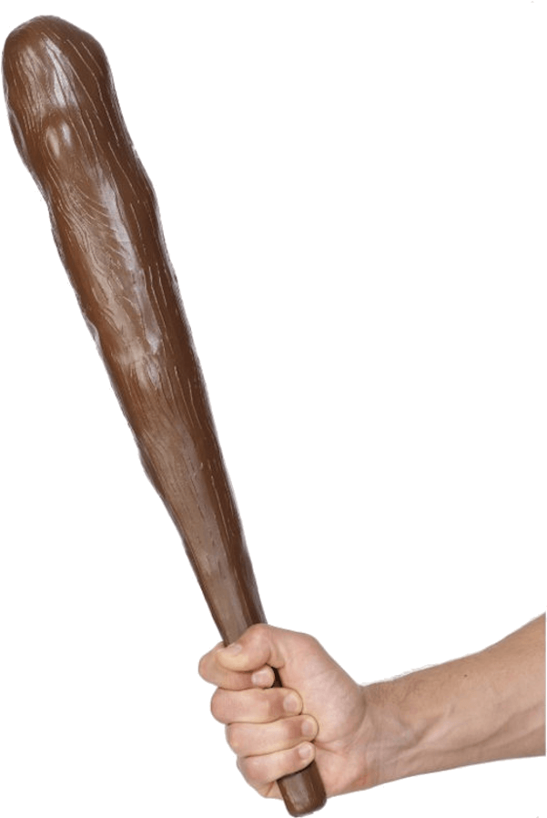 Cave Man Club (600x951), Png Download