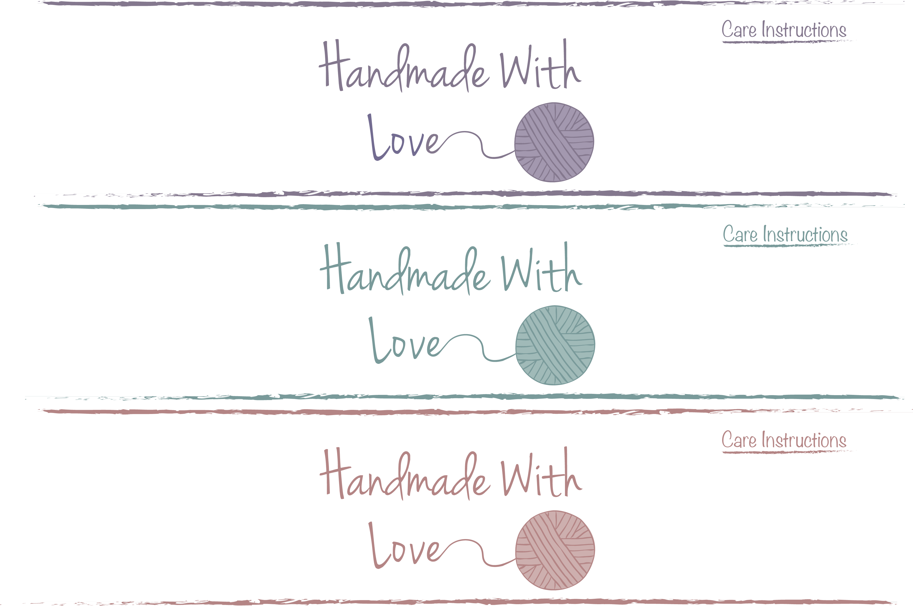 Handmade With Love Labels - Air Cairo (3531x2345), Png Download