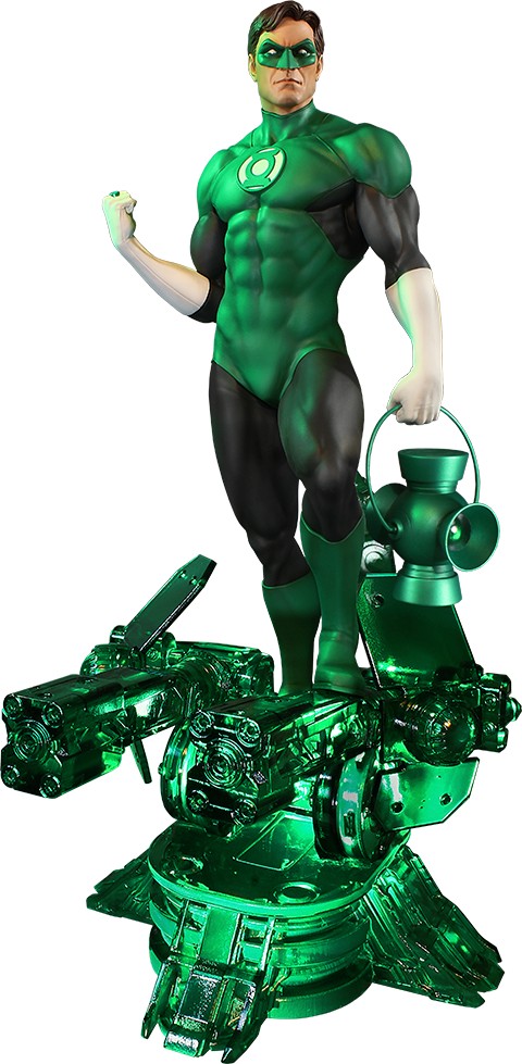 Dc Comics Green Lantern Maquette By Tweeterhead Sideshow - Tweeterhead Green Lantern (480x979), Png Download