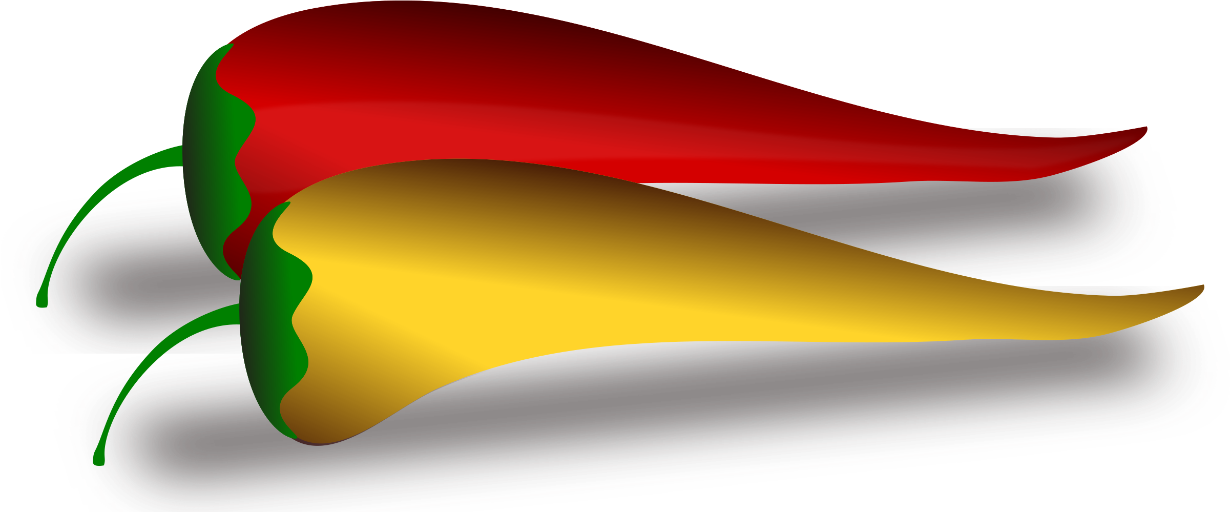 This Free Icons Png Design Of Hot Pepper (2400x1061), Png Download