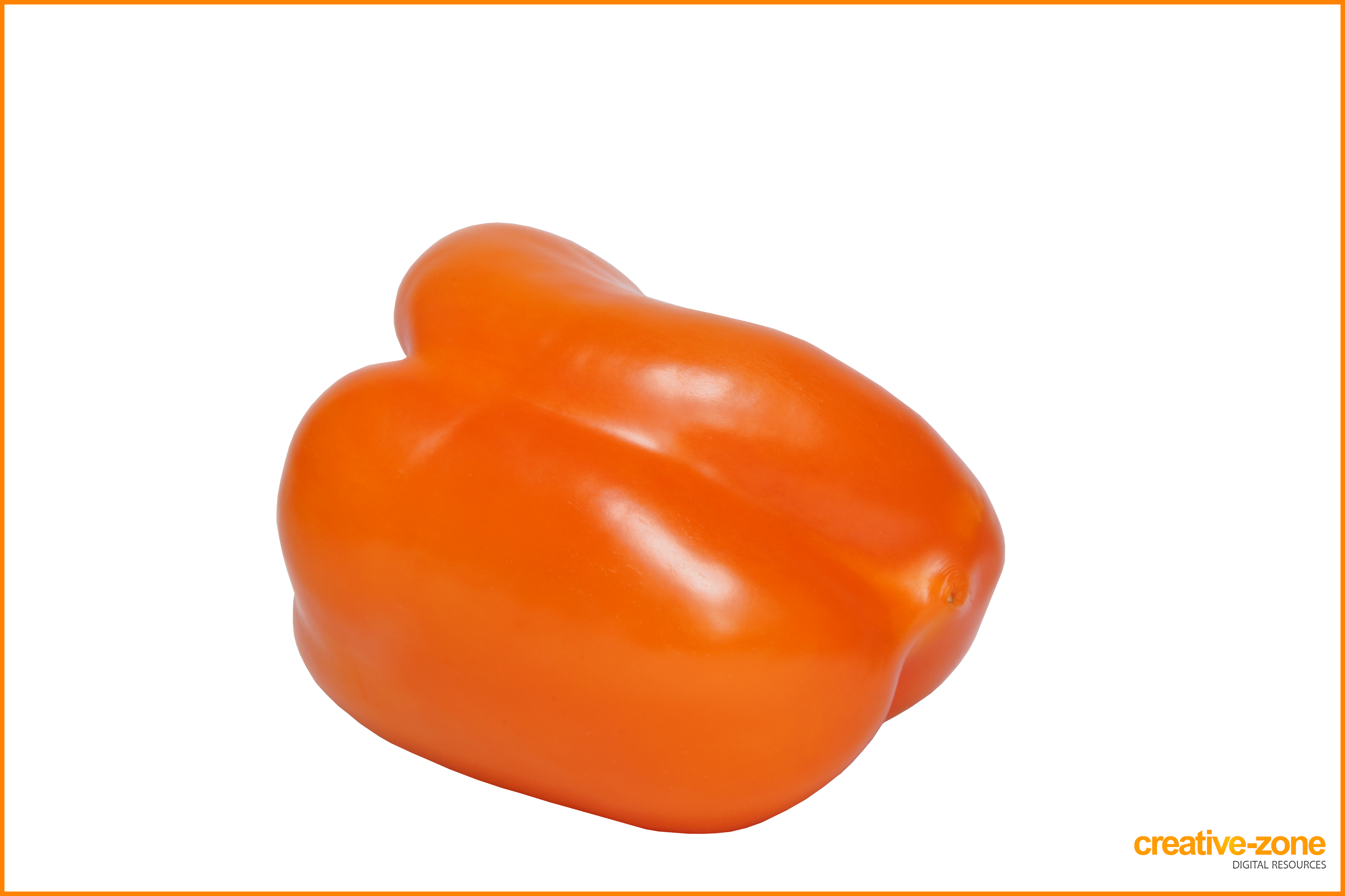 Orange Pepper - Bell Pepper (6030x4020), Png Download