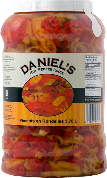 Daniel`s Hot Peppers Rings 4 X 3kg P/cs - Cabbage (531x593), Png Download