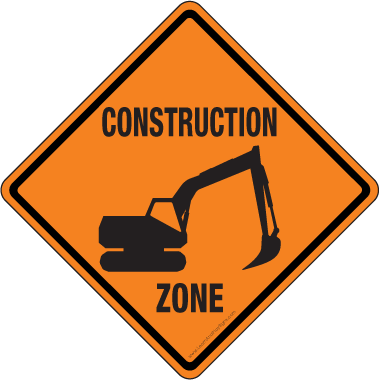 Under Construction Image - Road Work Sign (380x380), Png Download