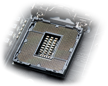High Gold Content For Cpu Socket - Socket De Cpu Png (493x339), Png Download