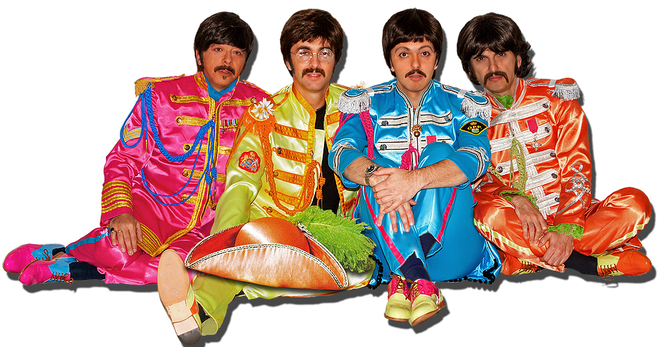 The Beatles Png Wallpaper - Beatles Sgt Pepper Png (1026x495), Png Download
