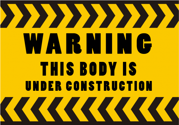 Caution Body Under Construction - Tan (600x600), Png Download