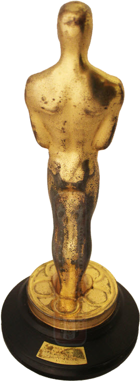 Orson Welles' Citizen Kane Oscar Sells For $861,542 - Back Of The Oscar Statuette (309x795), Png Download
