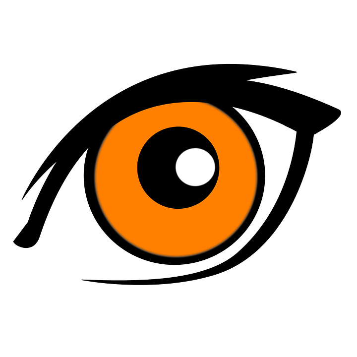 Clip Art Of Eagle Eye Graphic K6265129 - Brown Eyes Cartoon (720x720), Png Download