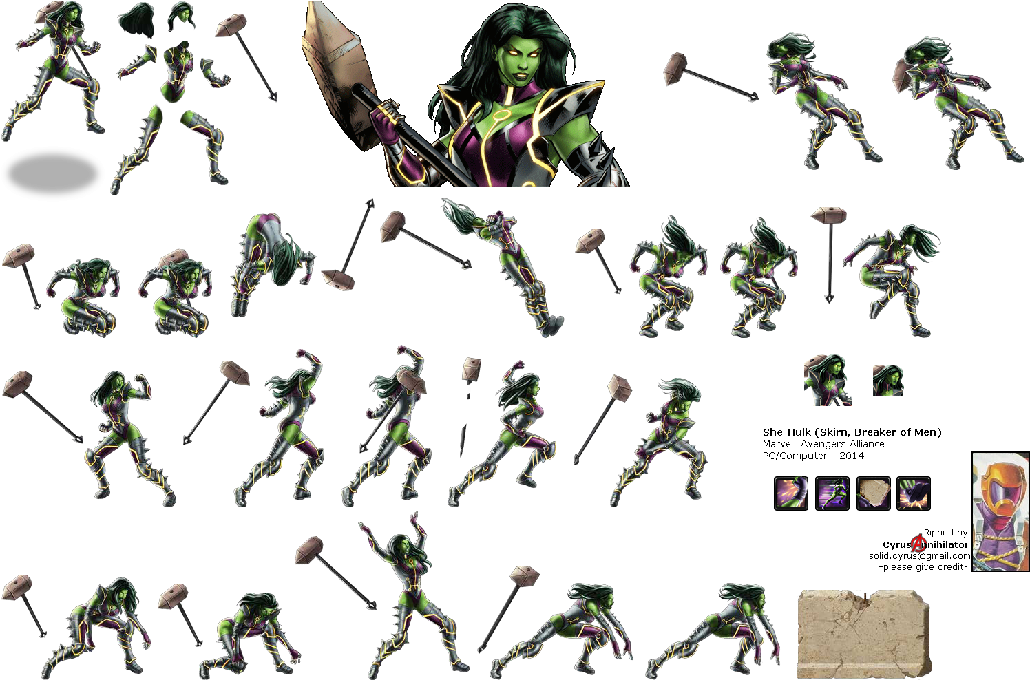 Click For Full Sized Image She-hulk - Action Figure (1510x1000), Png Download