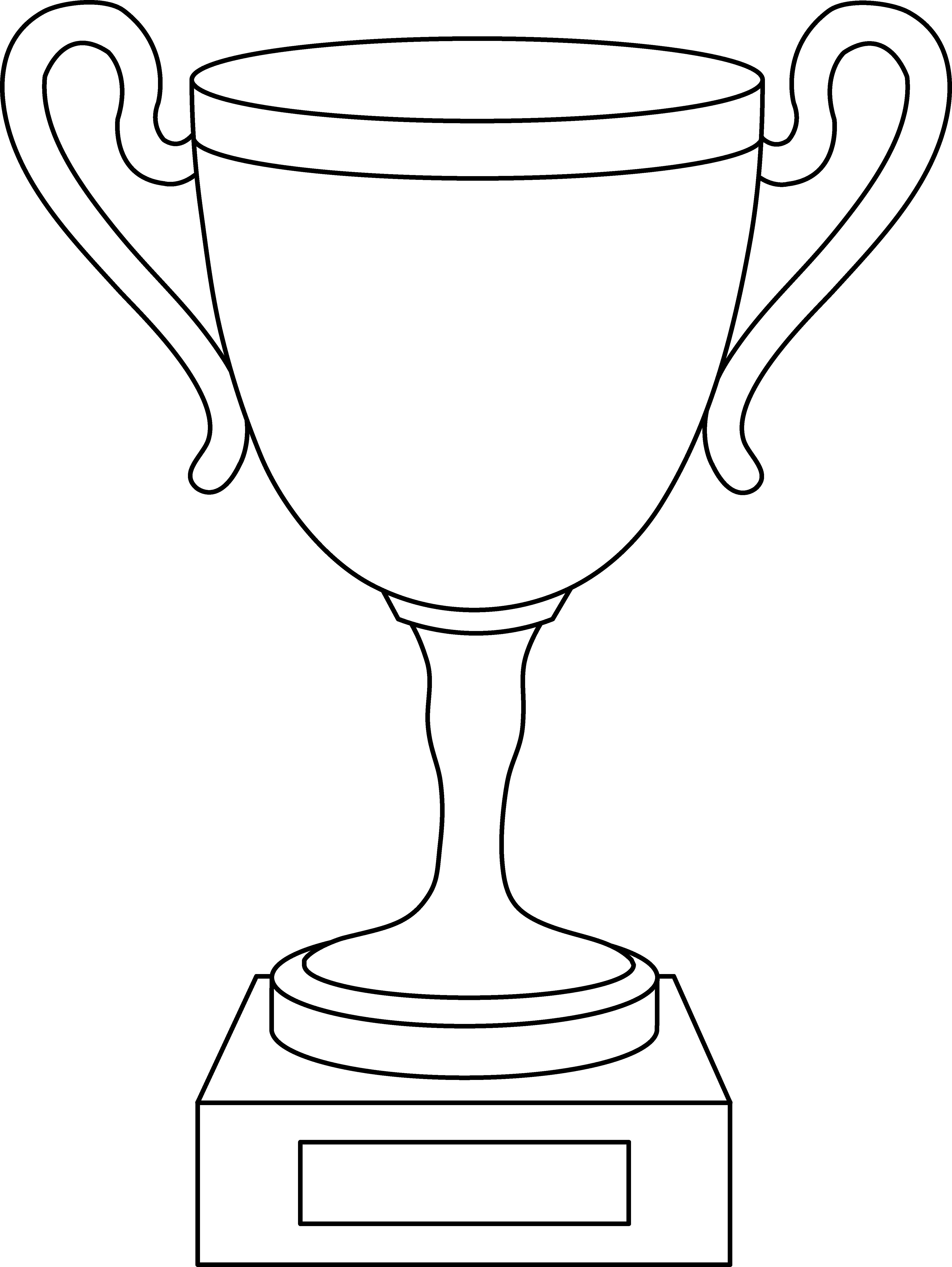 Svg Library Stock Cup Line Art Free Clip Coloring Page - Trophi Stickers (4351x5791), Png Download