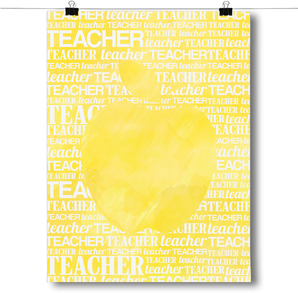Apple Silhouette - Inspired Posters Madre Como La Mia Poster Size 18x24 (600x600), Png Download