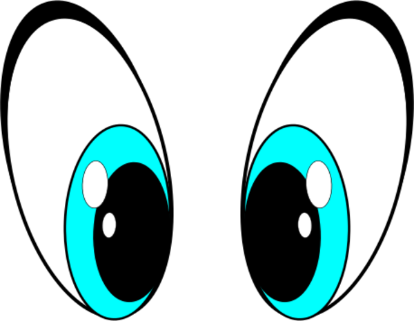 Big Eyes - Reindeer Eyes Clipart (600x466), Png Download