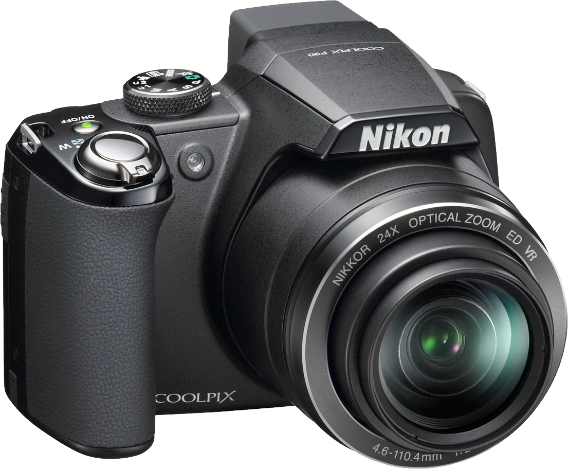 Photo Camera Png Image - Nikon Coolpix P90 12.0 Mp Digital Camera - Black (1105x912), Png Download