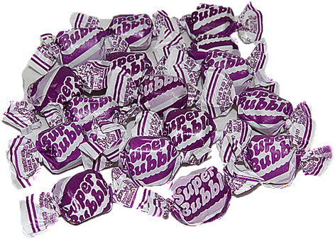 Super Bubble Grape Bubble Gum - Super Bubble (500x500), Png Download