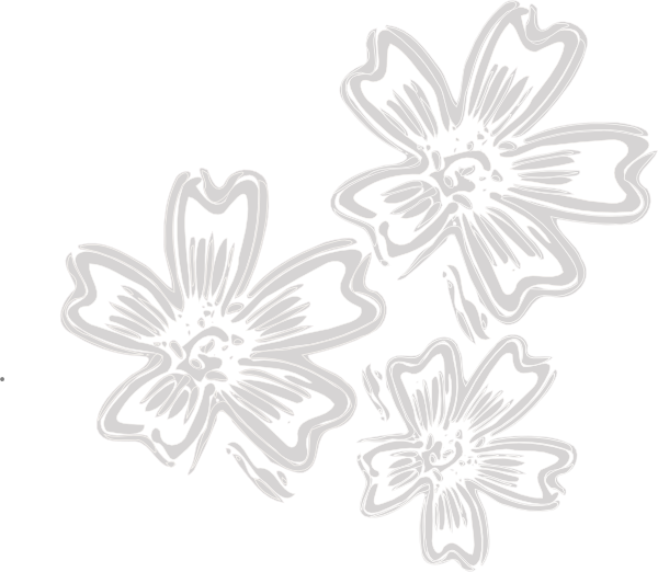 Original Png Clip Art File Silver Flowers Svg Images (600x522), Png Download