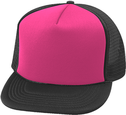 Snapback Clipart Customizable - Pink And Black Trucker Hat (450x450), Png Download