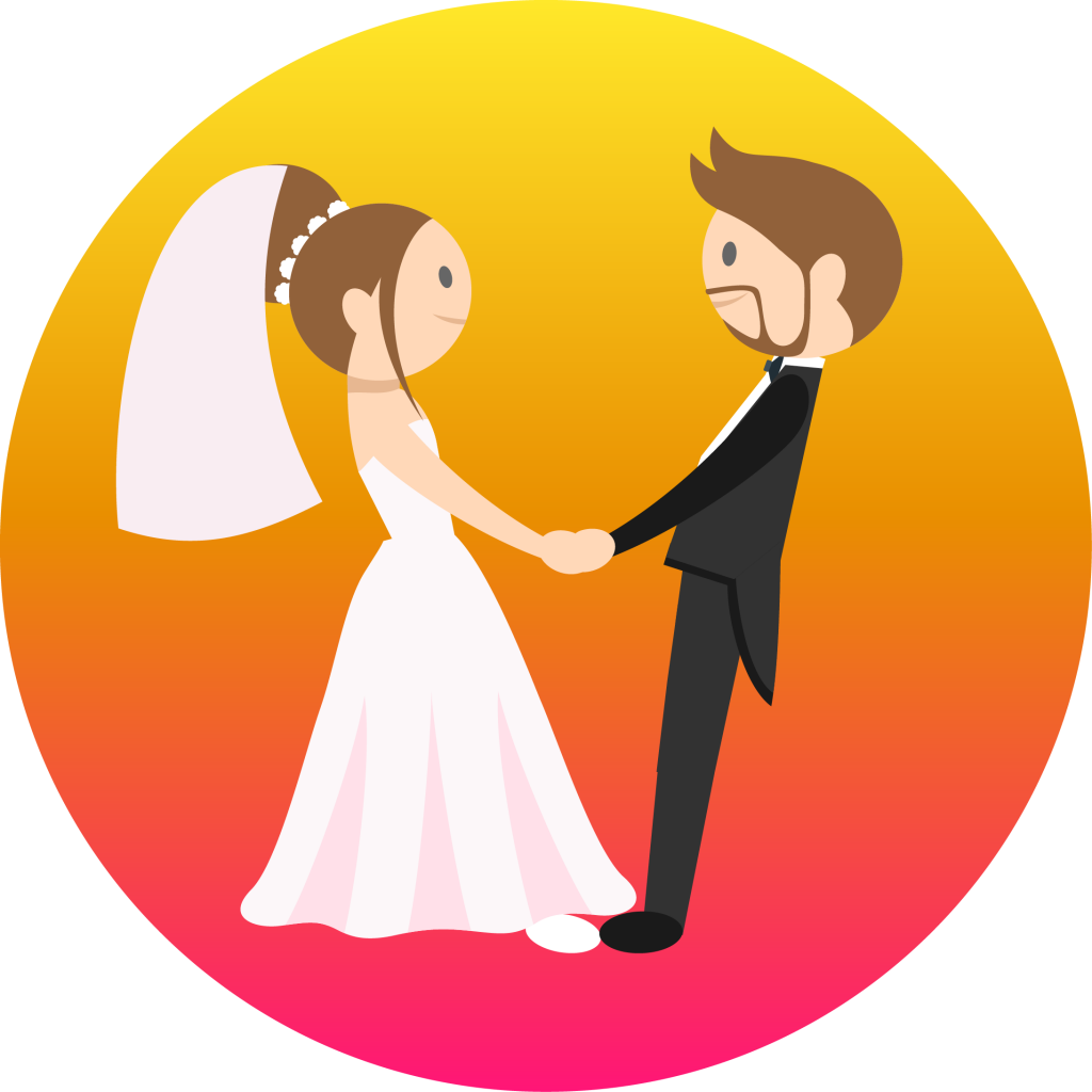 Wedding-couple (1024x1024), Png Download