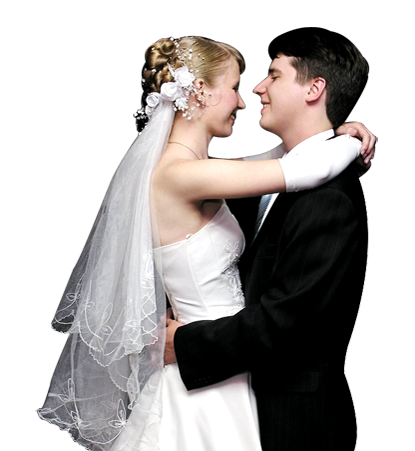 Newlywed Couple Dancing - Newly Wed Couple Png (445x450), Png Download