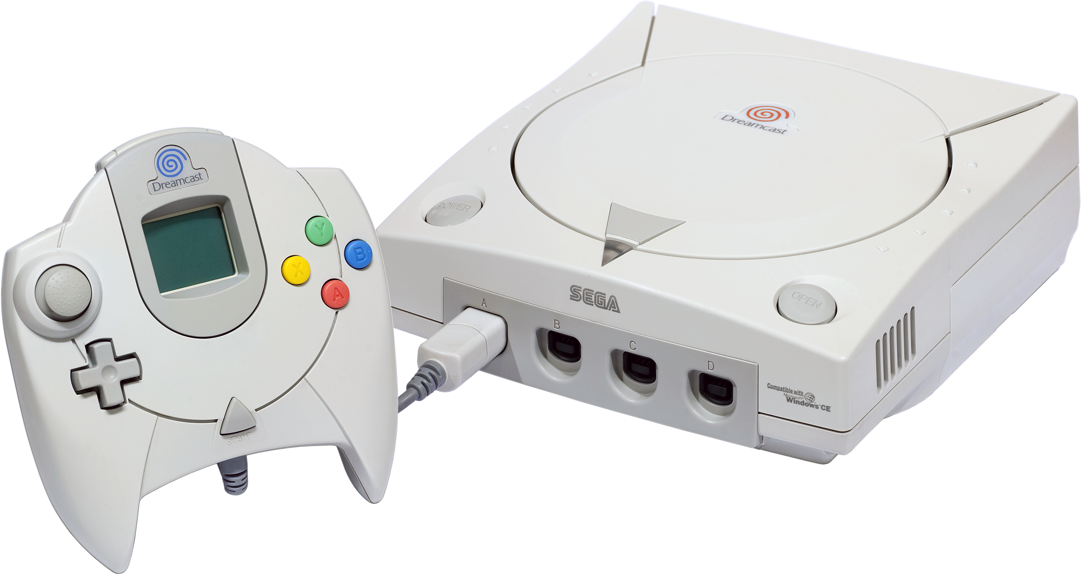 Sega Dreamcast Set - Sega Dreamcast Console [pre-owned] Dreamcast (3872x2112), Png Download