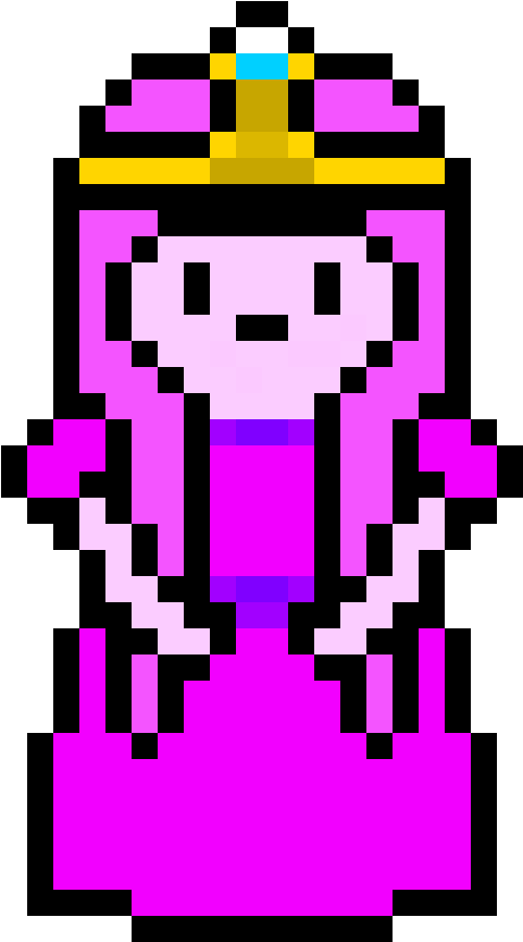 Princess Bubble Gum - Princess Bubblegum Pixel Art (840x1200), Png Download