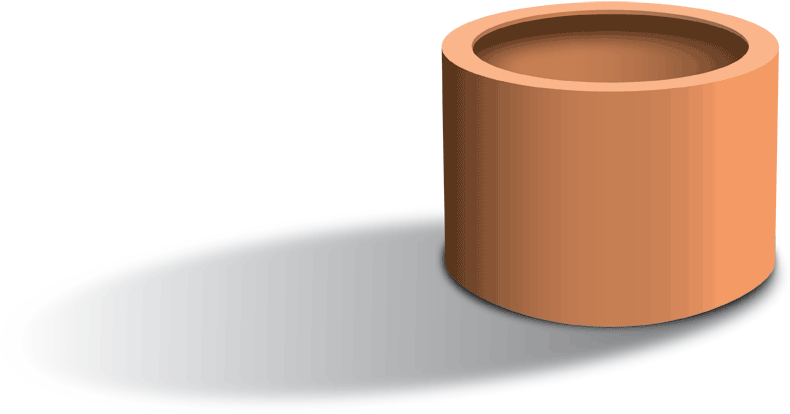 Spring Street Round Corten Steel Planter - Steel (1024x1024), Png Download