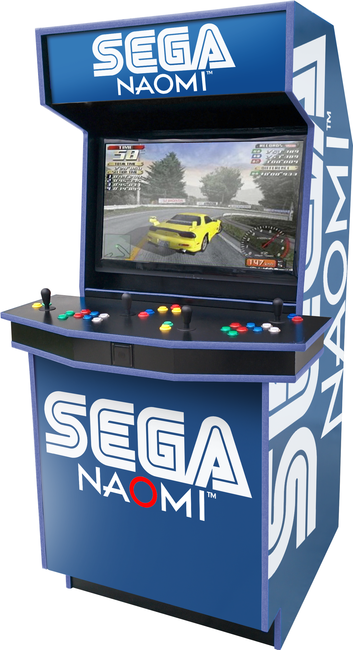 Sega Naomi V1 - Sega Naomi 2 Arcade Cabinet (1507x2686), Png Download