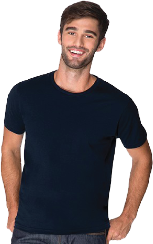 Garment - Black Tshirt Model Png (720x800), Png Download