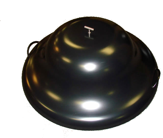 32" Black Aluminum Fire Pit Cover - Sphere (750x563), Png Download