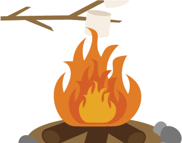 S Mores Campfire Clipart (640x480), Png Download