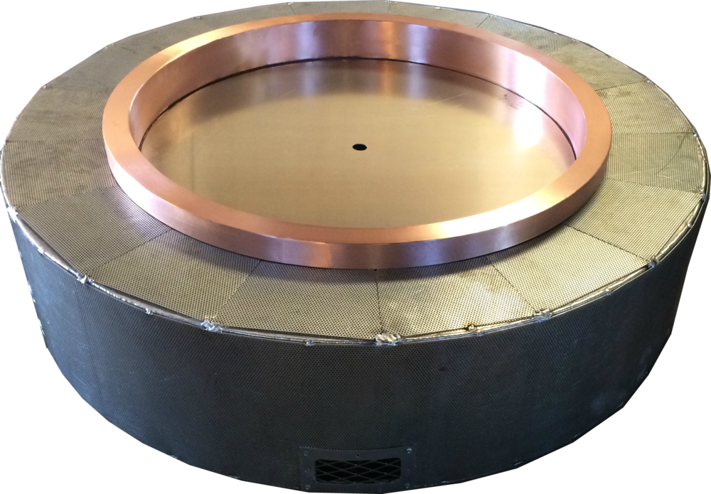 [23] Round Copper Prefab Fire Pit (1000x695), Png Download