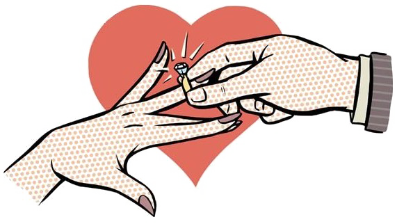 Marriage Png Hd - Marriage Cartoon (571x322), Png Download