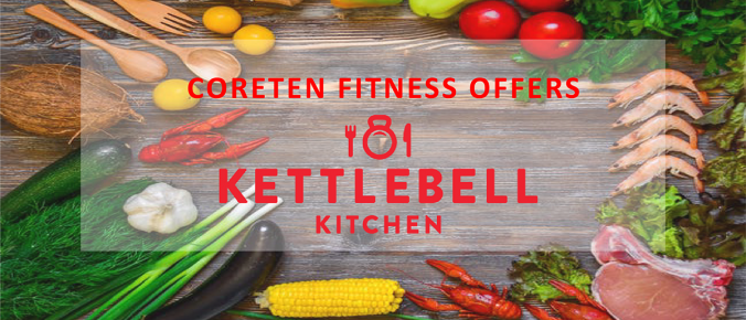 Coreten Fitness Offers Kettleball Kitchen - My Recipe Journal: Blank Cookbook To Write (676x290), Png Download