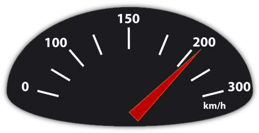 Speed Free Png Image - Tachimetro (521x271), Png Download