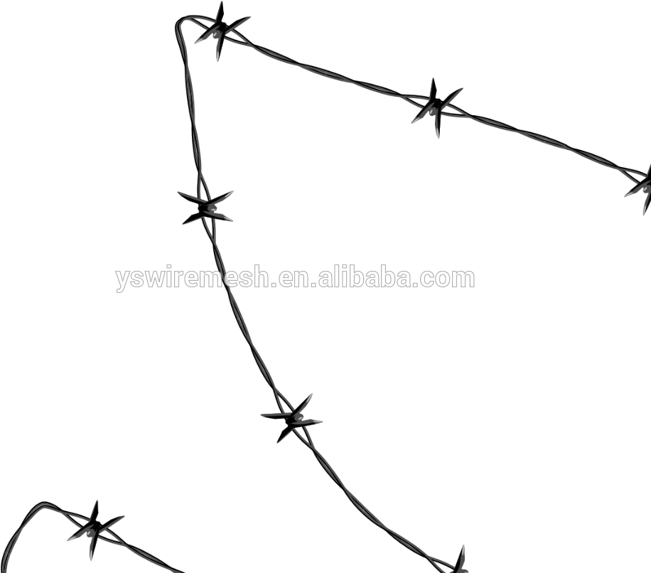 High Tensile Barbed Wire Mesh Fence, High Tensile Barbed - Barbed Wire Clip Art (1000x805), Png Download