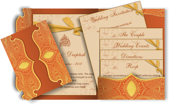Wedding Card Design Png Beautiful Pocket Style Email - Wedding Cards Images Png (670x426), Png Download