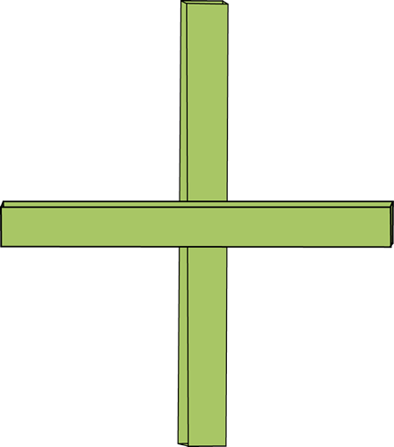 Math Addition Symbol - Cross (441x500), Png Download