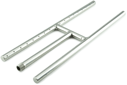 Fire Pit H-burners - Fire Pit Essentials Stainless Steel H-burner With Coupler (501x500), Png Download