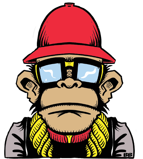Monkey Rap Hiphop Monkeystickerremix Monkeyman Man - Hip Hop Monkey (473x527), Png Download