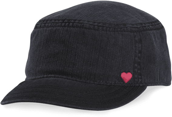 Heart Herringbone Cadet - Cap (570x570), Png Download