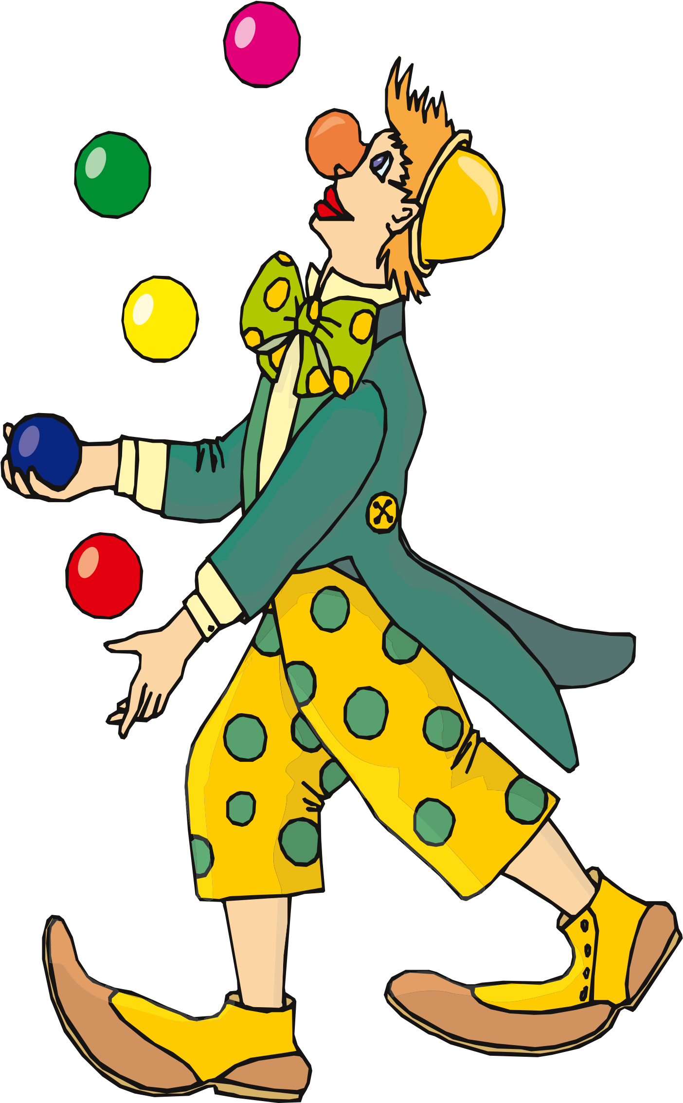 This Free Icons Png Design Of Juggler Clown (1697x2400), Png Download