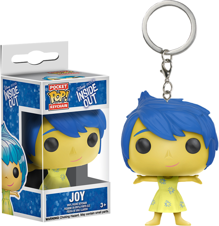 Joy Pocket Pop Vinyl Keychain - Funko Keychain Inside Out (768x794), Png Download