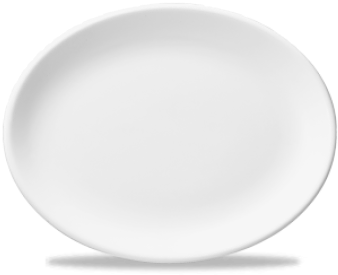Churchill White Oval Plate - Oval Plates (400x400), Png Download
