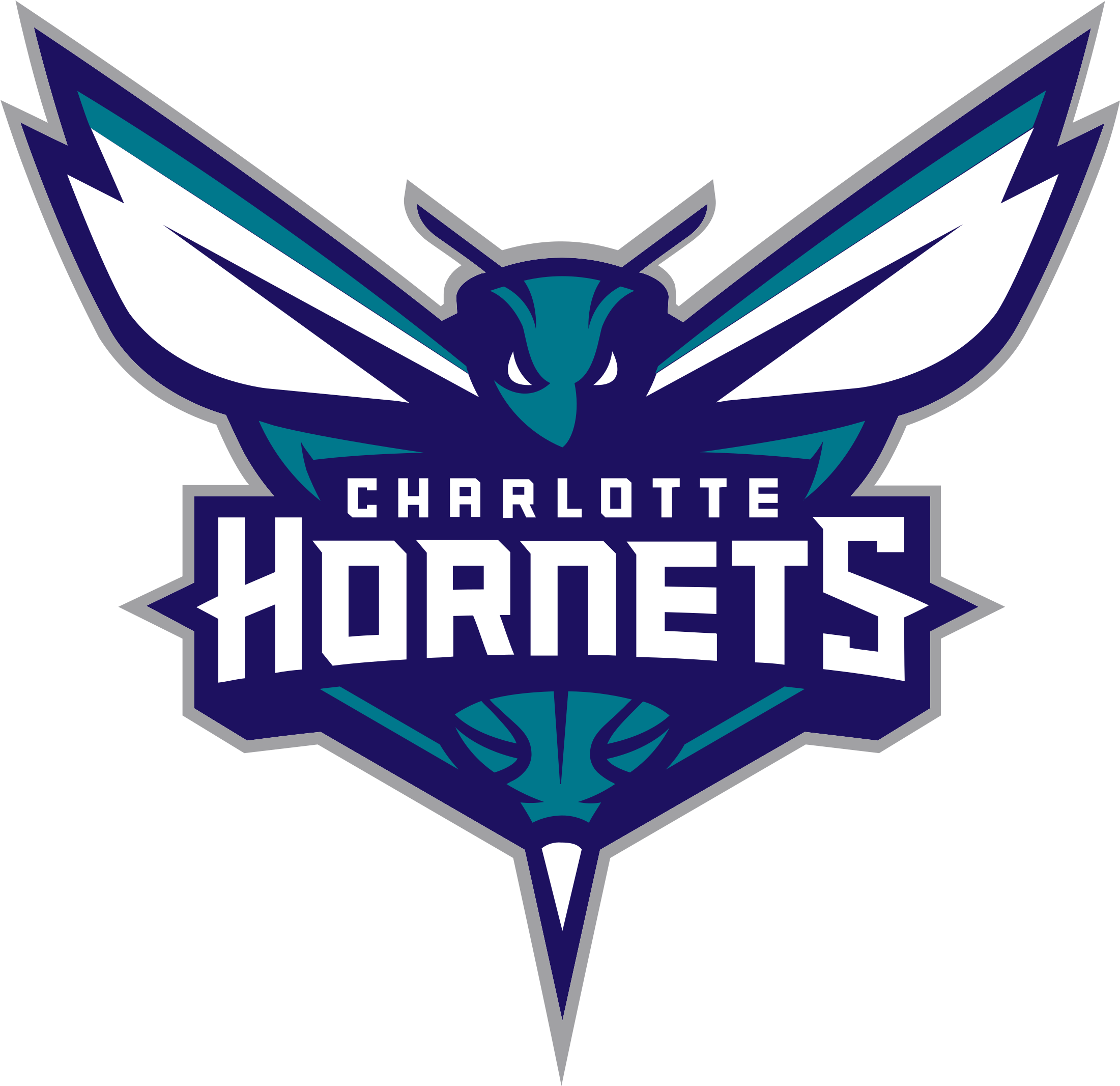 Charlotte Hornets Logo Transparent - Charlotte Hornets Logo Png (2400x2400), Png Download