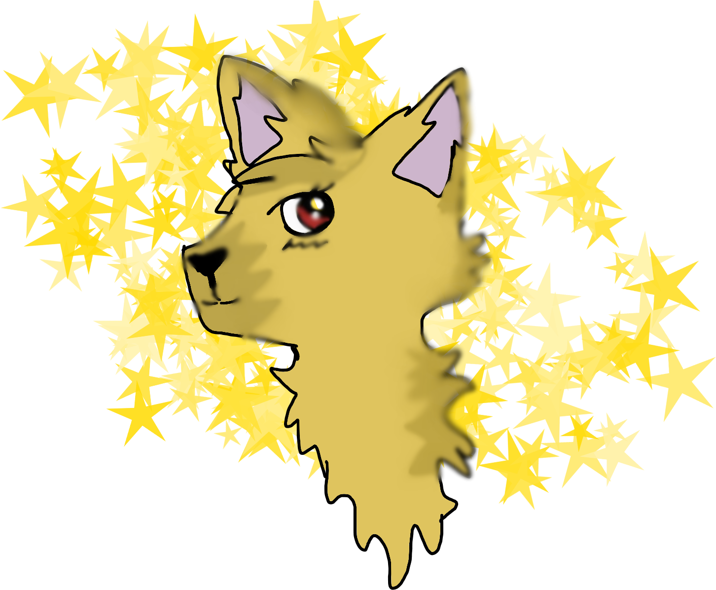 Lion Of Stars - Cartoon (1600x1200), Png Download