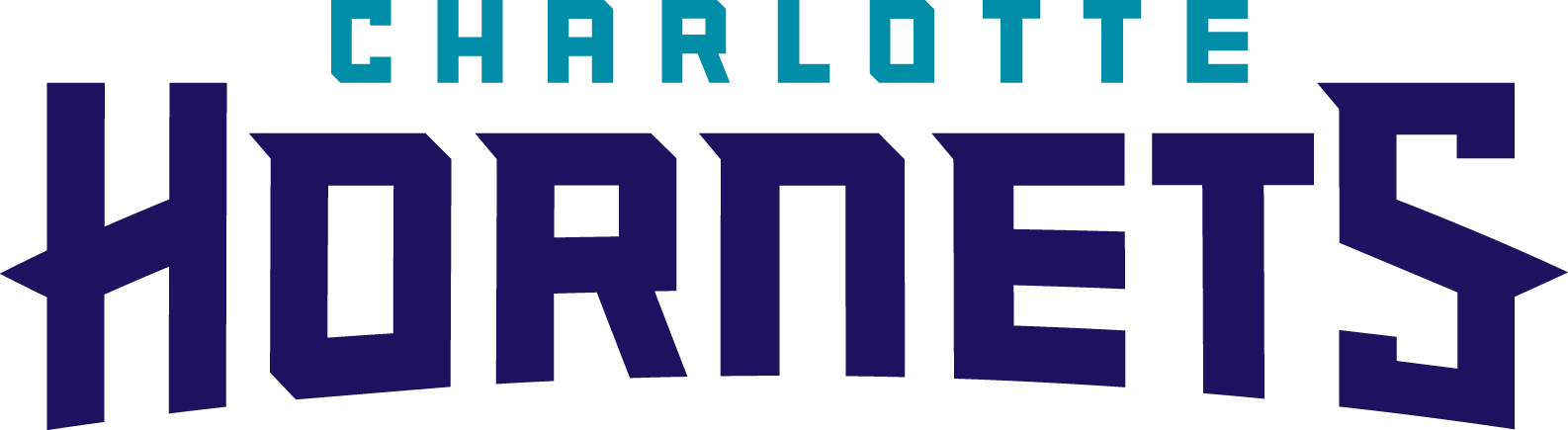 New Wordmark - Charlotte Hornets Logo Font (1586x435), Png Download