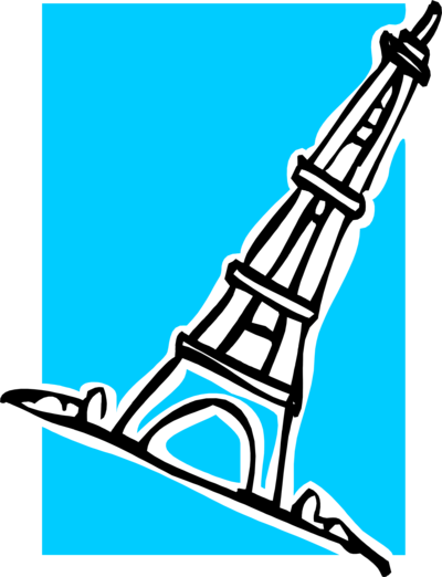 Free Clip Art Eiffel Tower - Great Tunes From Europe (400x522), Png Download