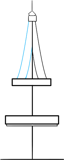 How To Draw The Eiffel Tower In A Few Easy Steps Easy - Sailboat (678x600), Png Download
